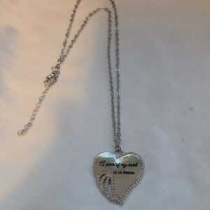 Heartfelt Silver Heart Necklace with Engraving